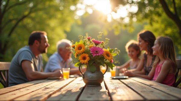 Créer des moments conviviaux avec une table de jardin adaptée
